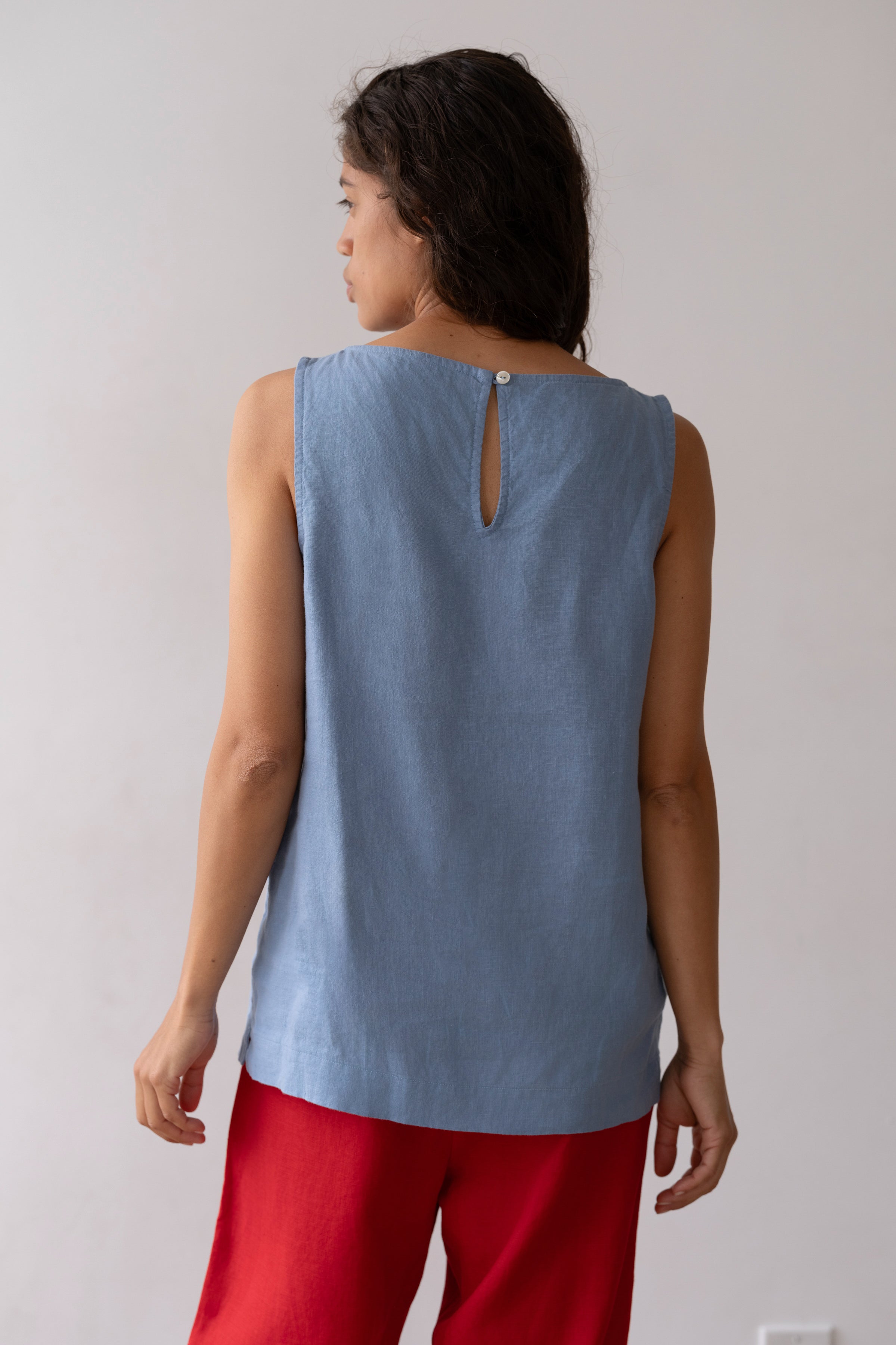 DONNI The Linen Shell - Cornflower