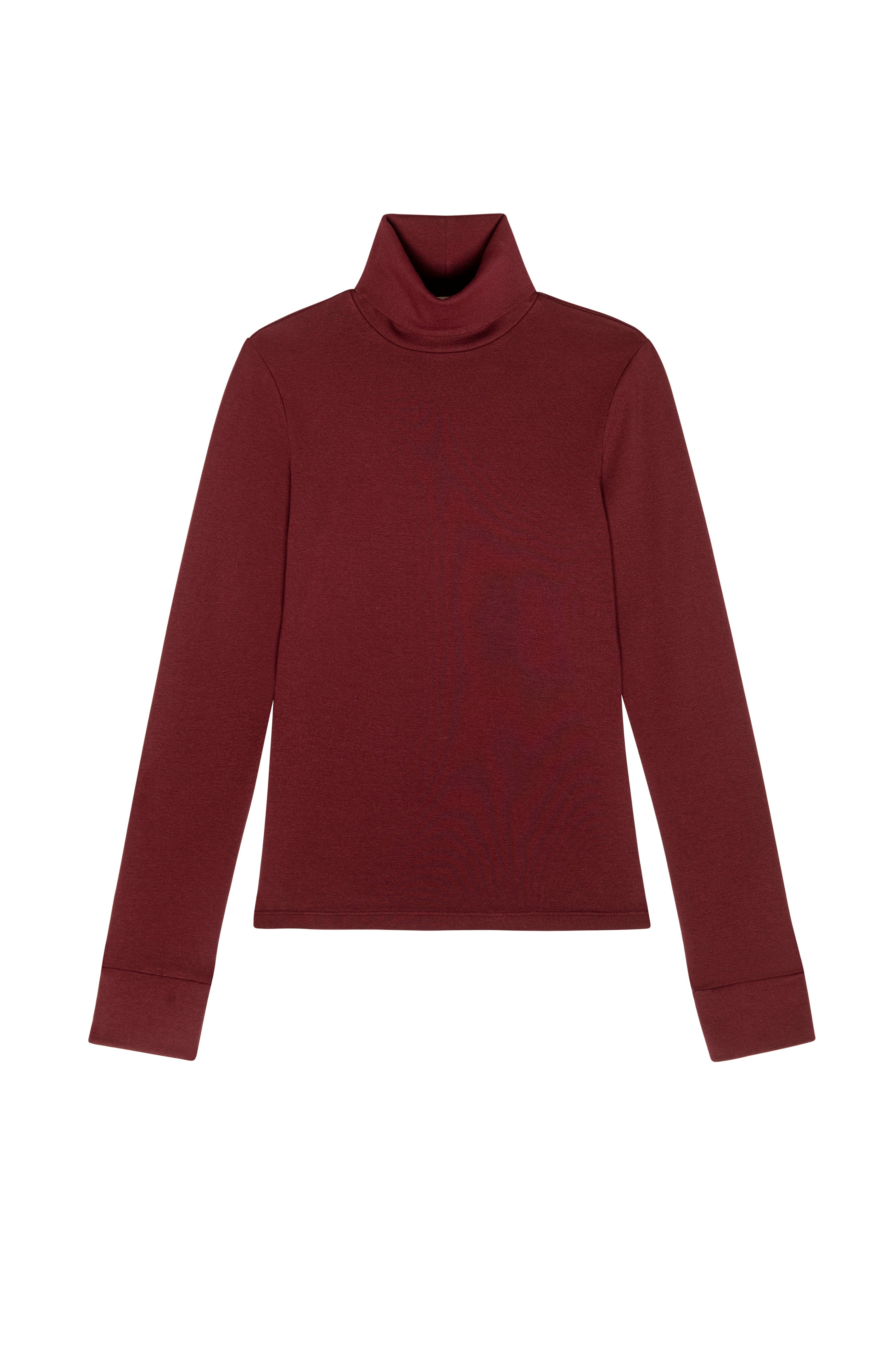 DONNI The Baby Rib Turtleneck - Oxblood