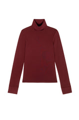 DONNI The Baby Rib Turtleneck - Oxblood