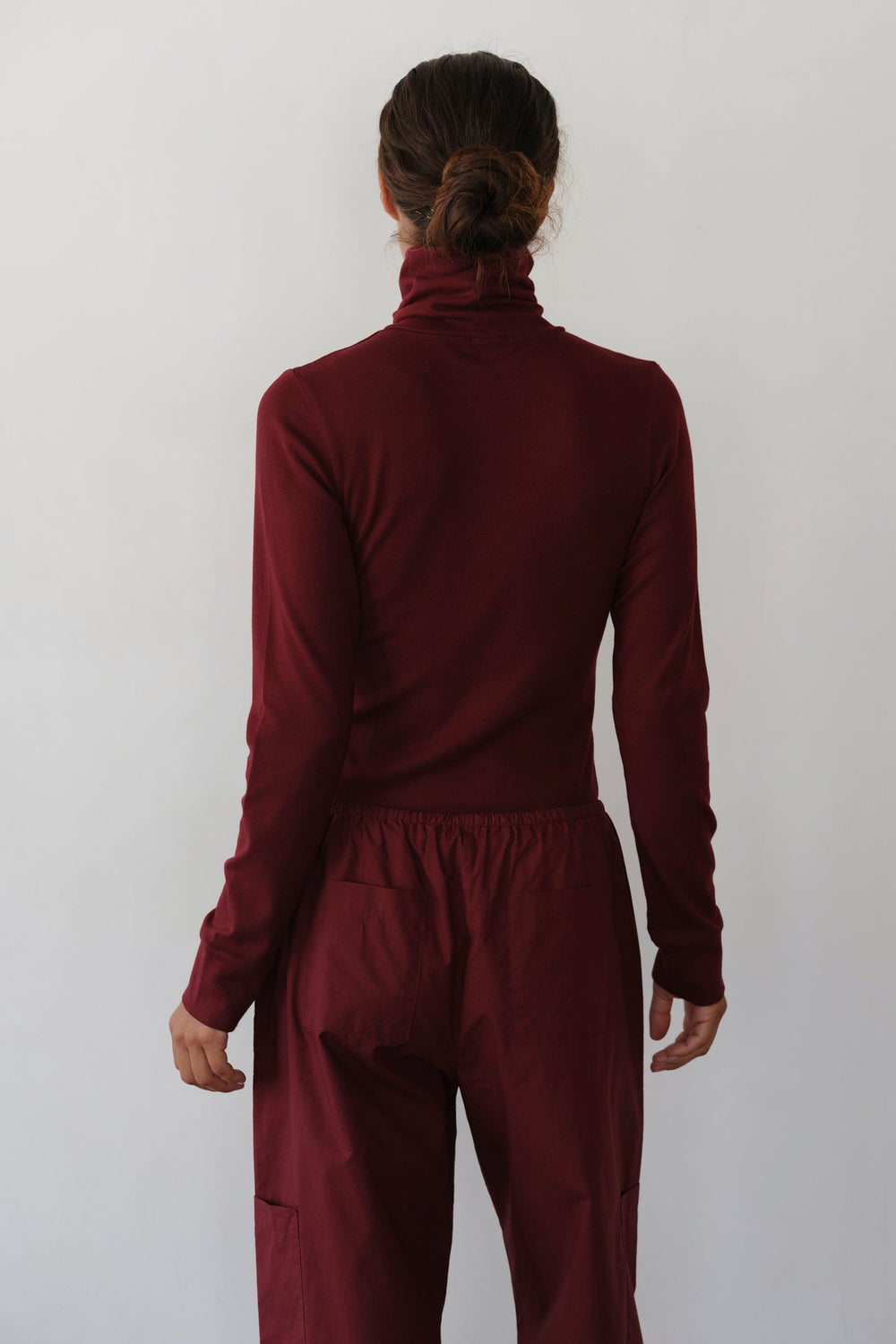 DONNI The Baby Rib Turtleneck - Oxblood