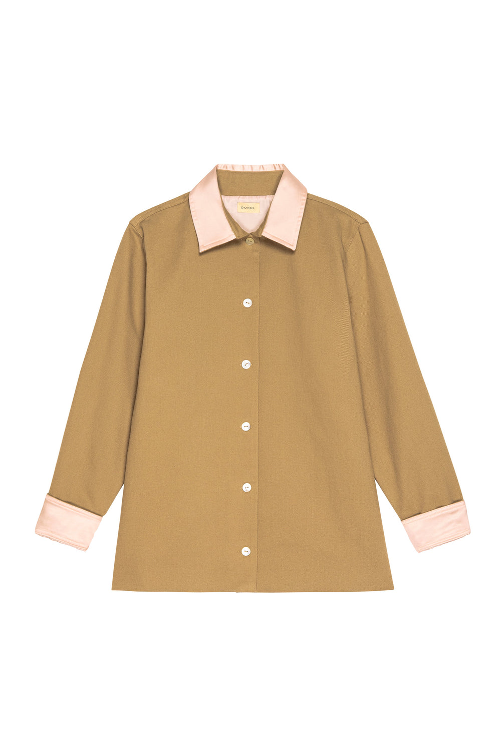 DONNI The Chino Contrast Jacket - Khaki-Ballerina