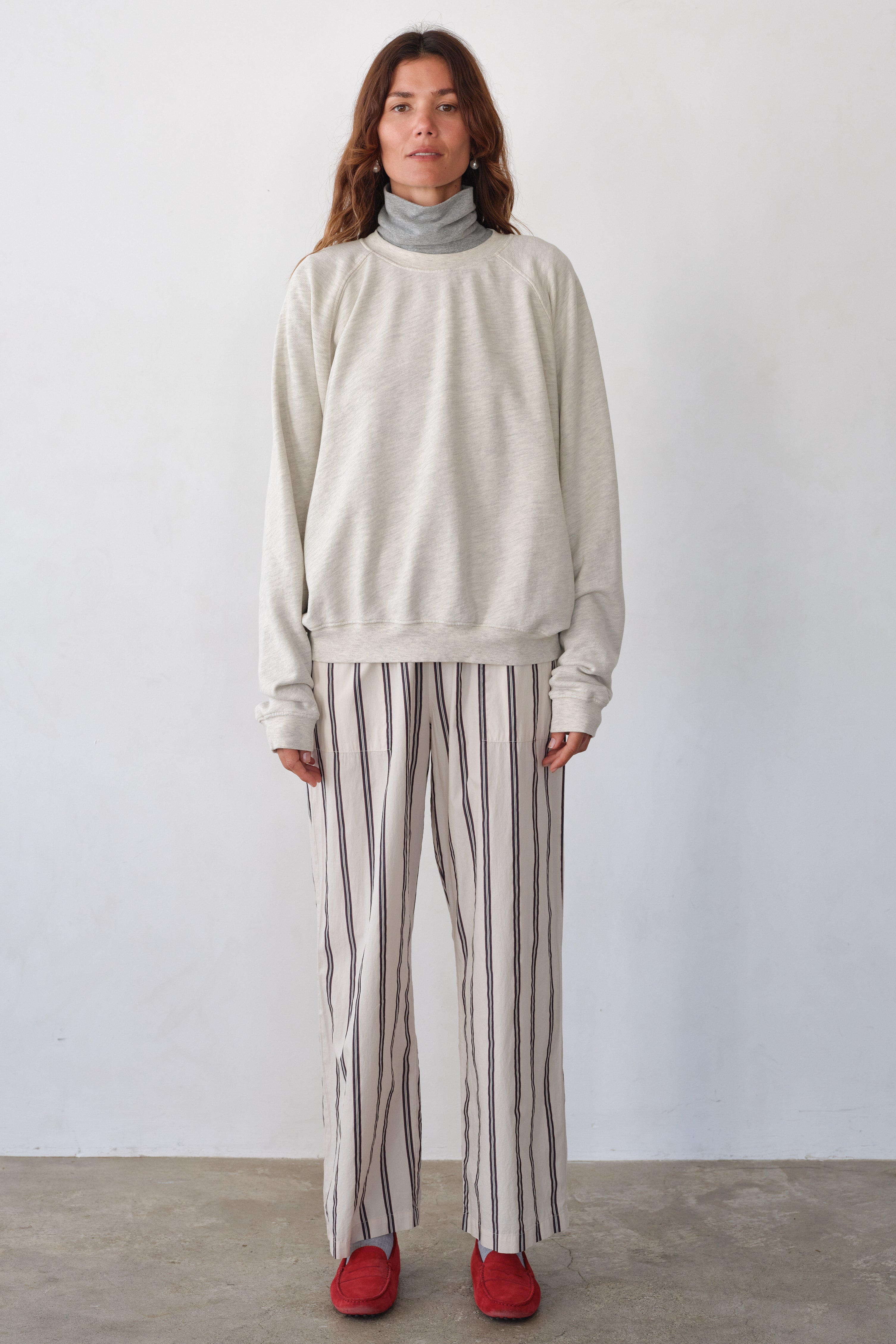 DONNI The Eco-Terry Relaxed Crewneck - Oatmeal