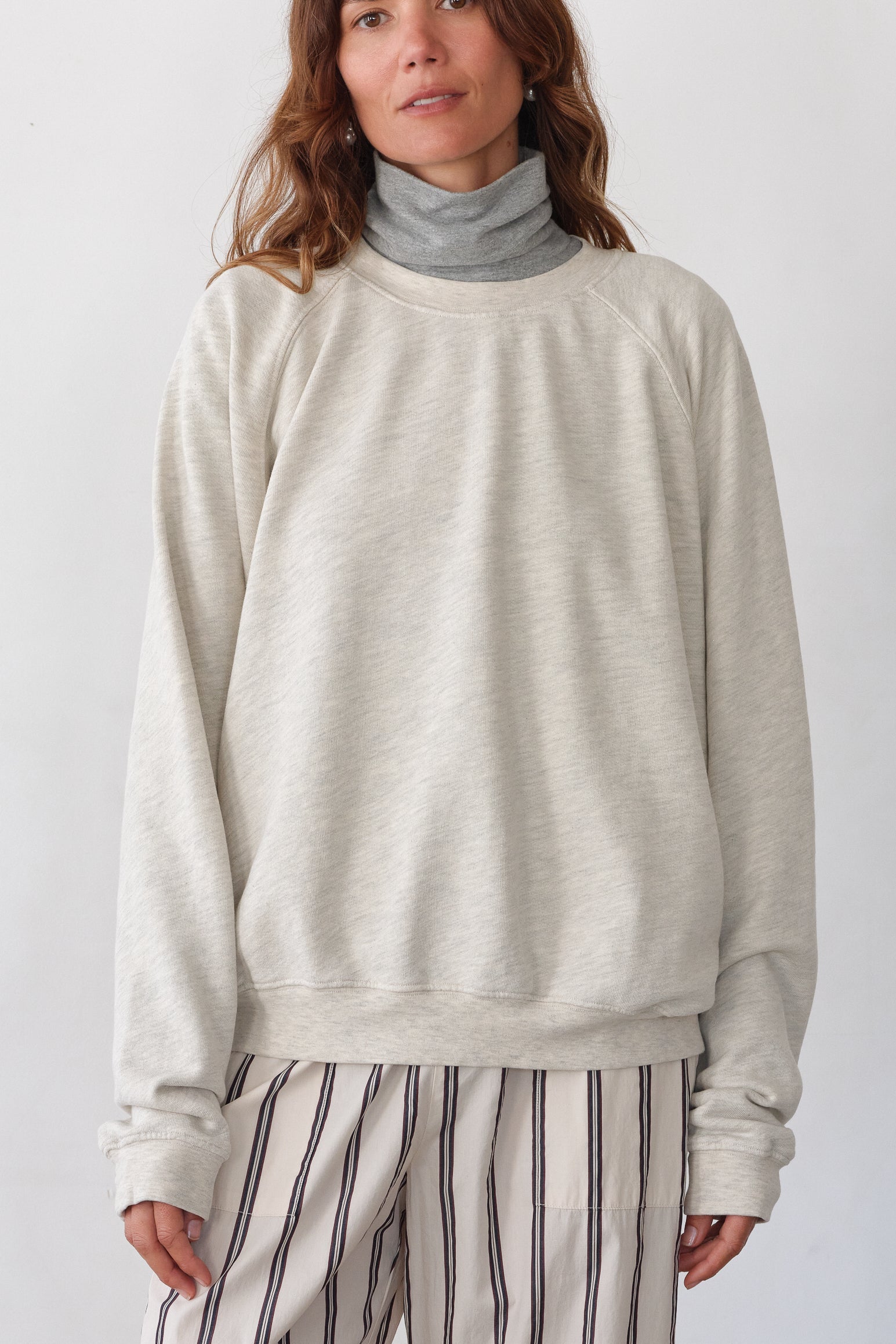 DONNI The Eco-Terry Relaxed Crewneck - Oatmeal