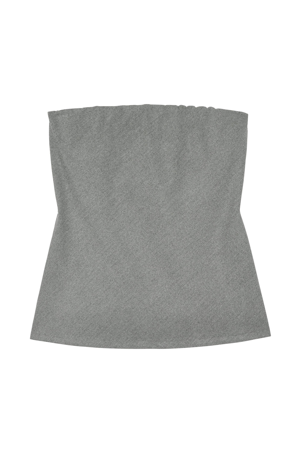 DONNI The Flannel Tube Top - Heather-Grey
