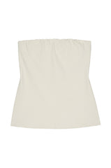 DONNI The Flannel Tube Top - Creme
