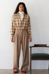 DONNI The Plaid Flannel Shirt - Caramel
