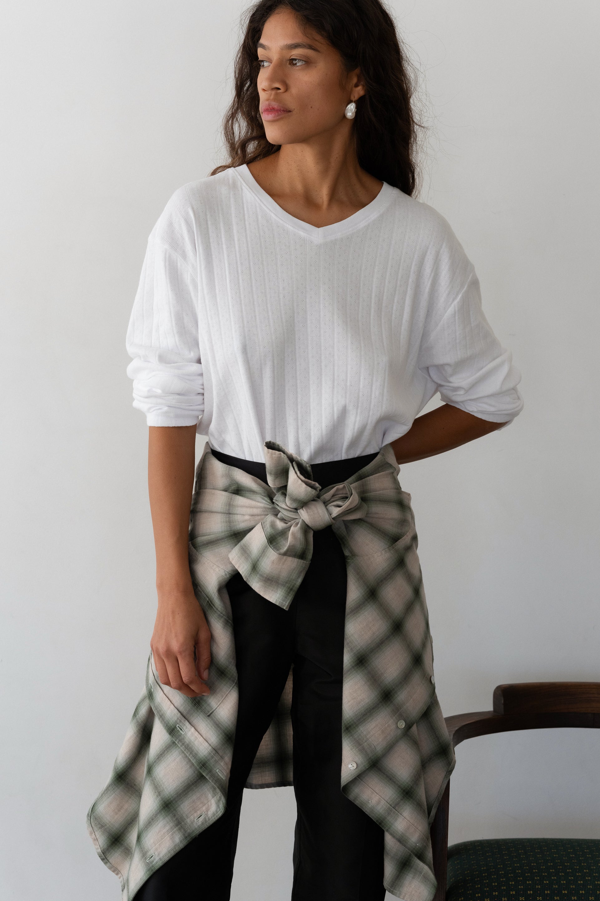 DONNI The Plaid Flannel Shirt - Oregano
