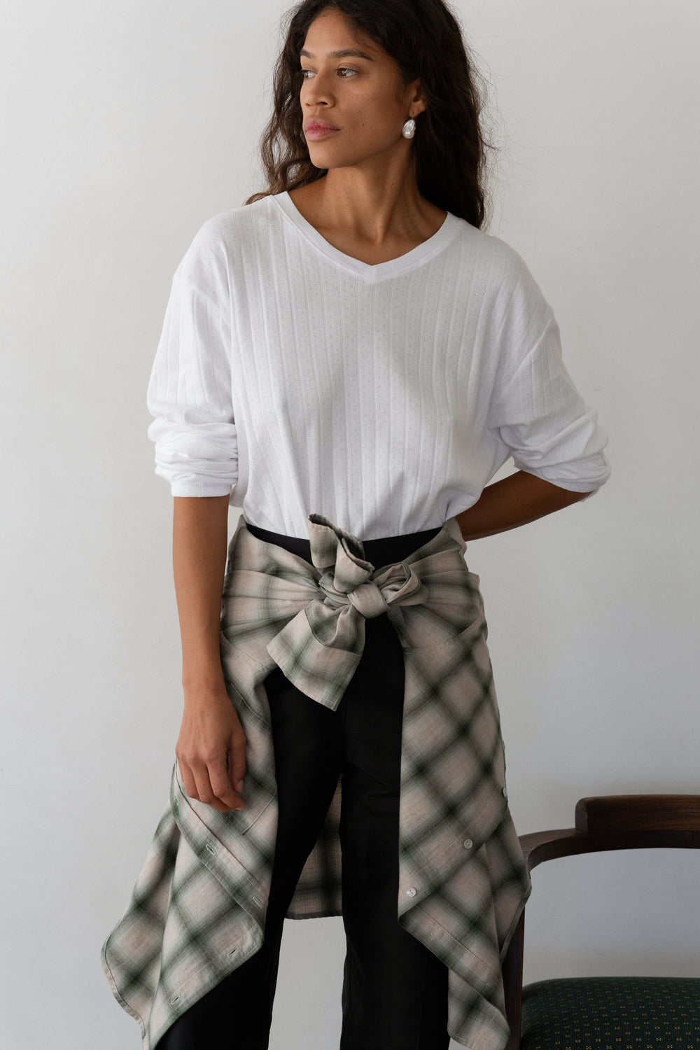 DONNI The Plaid Flannel Shirt - Oregano