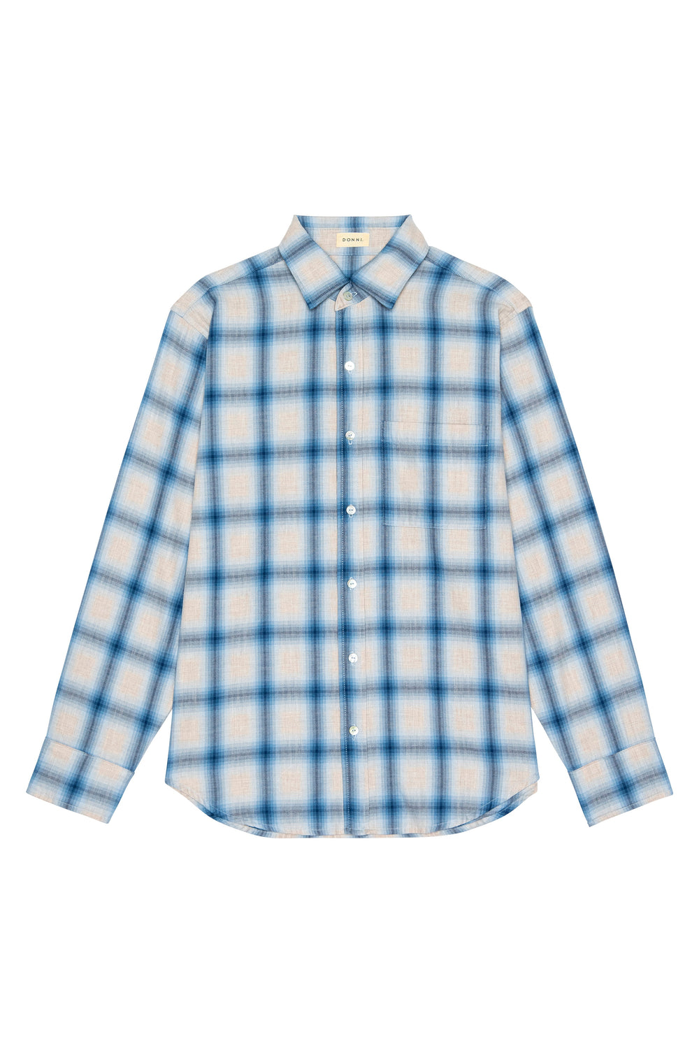 DONNI The Plaid Flannel Shirt - Blueberry