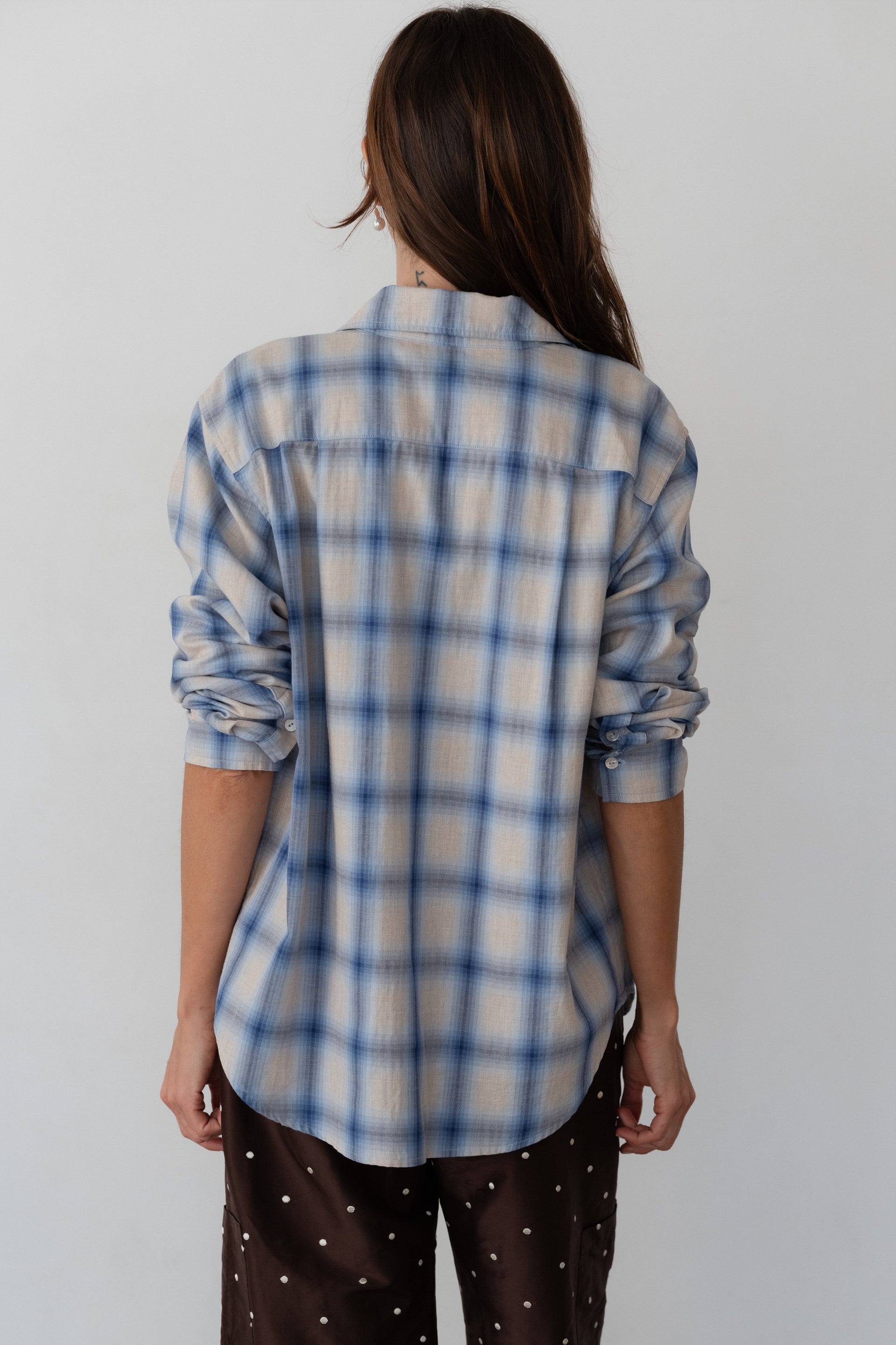 DONNI The Plaid Flannel Shirt - Blueberry