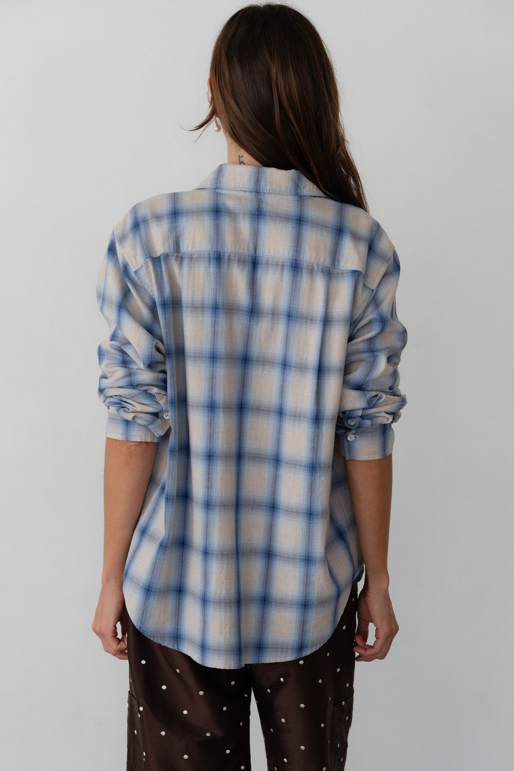 DONNI The Plaid Flannel Shirt - Blueberry