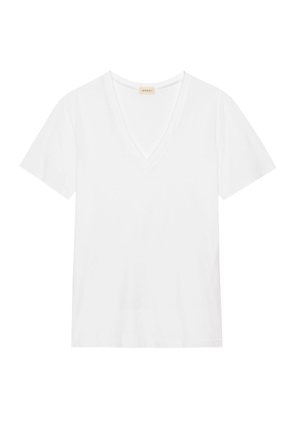 DONNI The Jersey V-Neck Tee - Powder