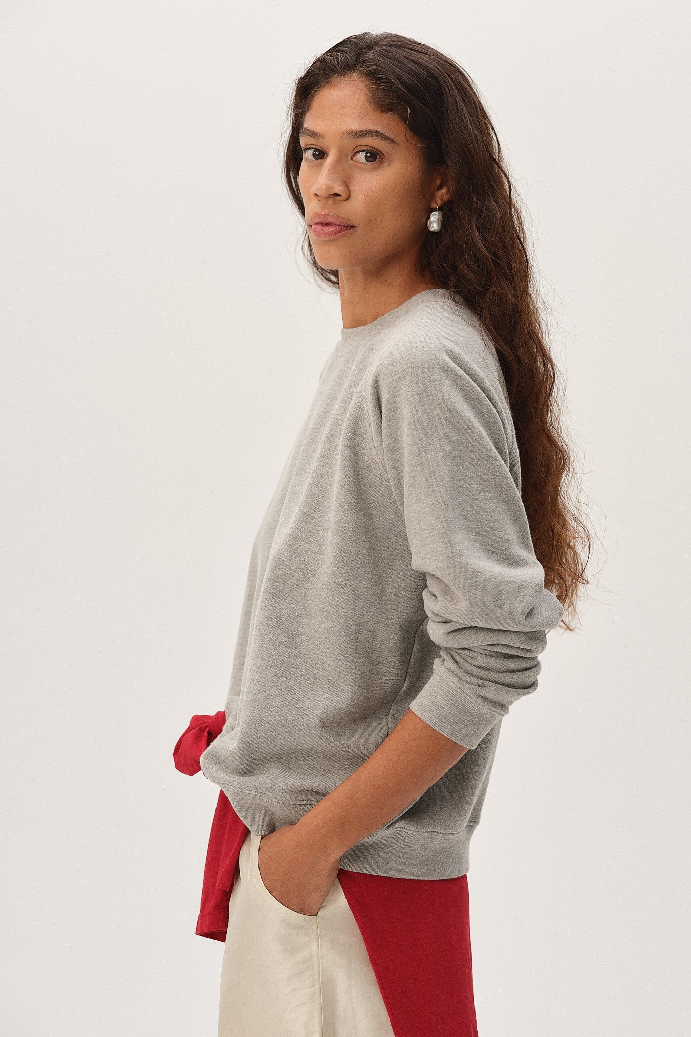 DONNI The Eco-Terry Crewneck Limited Edition - Heather Grey