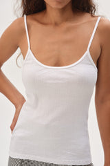 DONNI Powder Pointelle Cami Tank - Powder