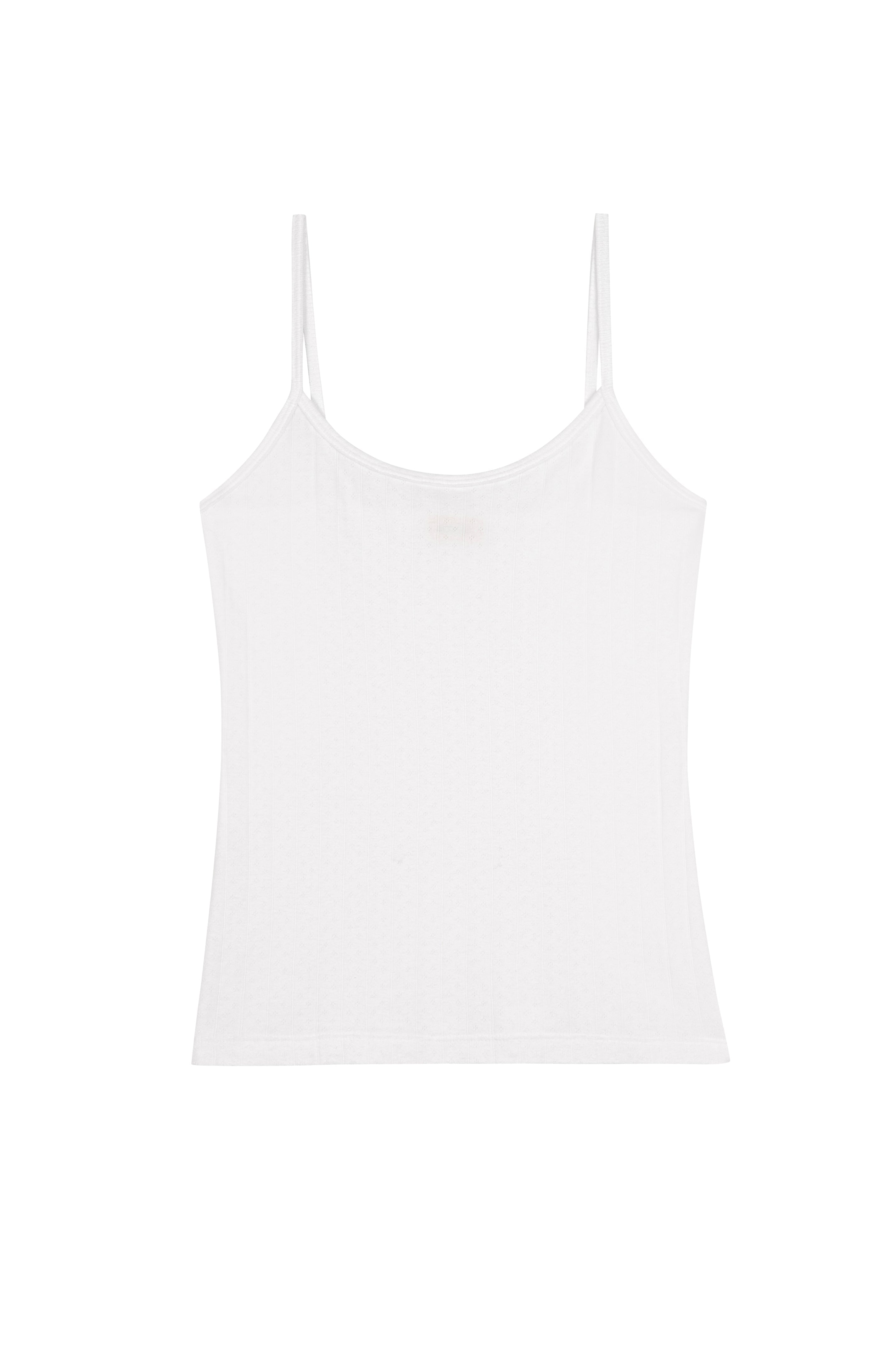 DONNI Powder Pointelle Cami Tank - Powder
