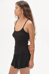 DONNI The Pointelle Cami Tank - Jet