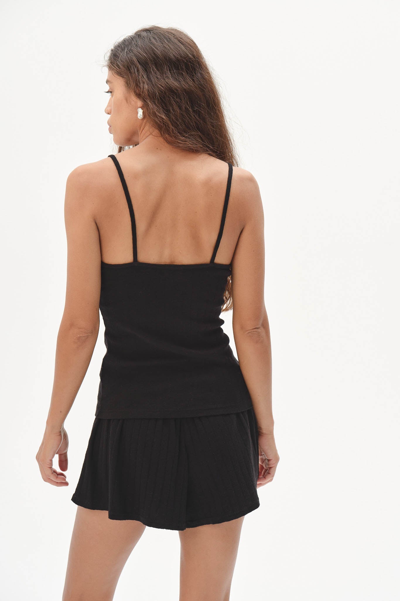 DONNI The Pointelle Cami Tank - Jet