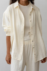 DONNI The Bubble Shirt - Creme