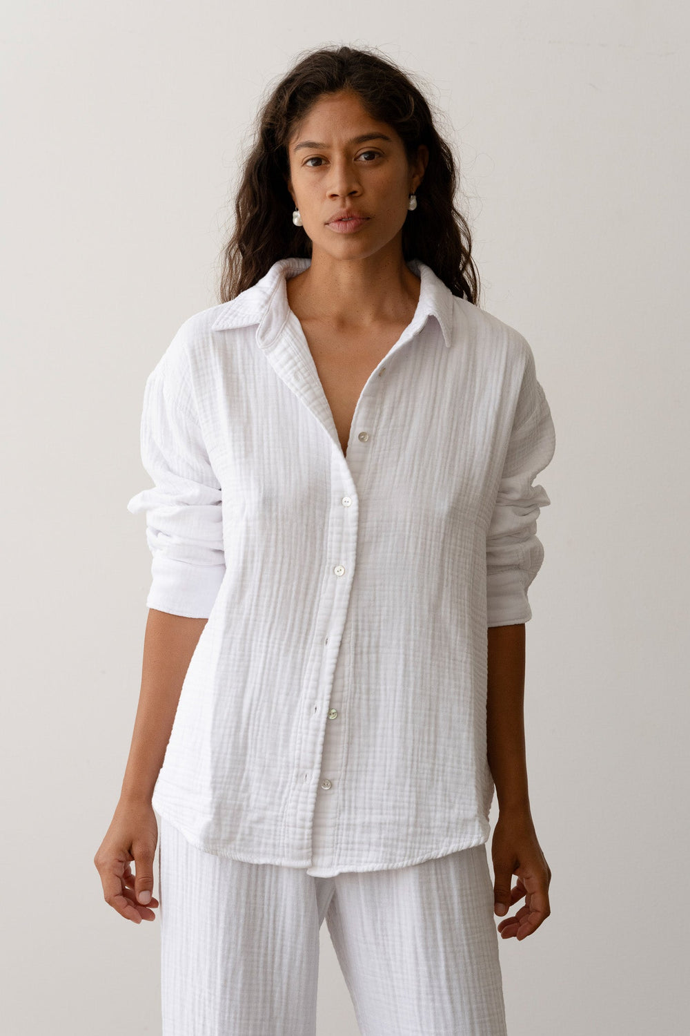 DONNI The Bubble Shirt - Powder