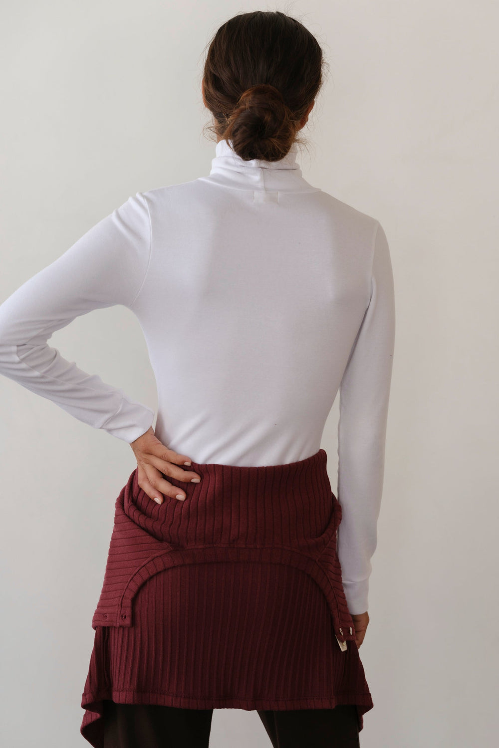 DONNI The Baby Rib Turtleneck - Powder