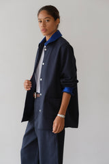 DONNI The Chino Contrast Jacket - Navy-Azure