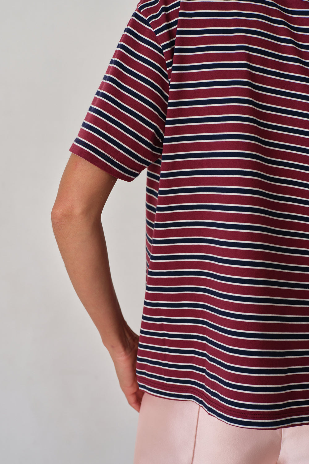 DONNI The Jersey Bow Tee - Oxblood