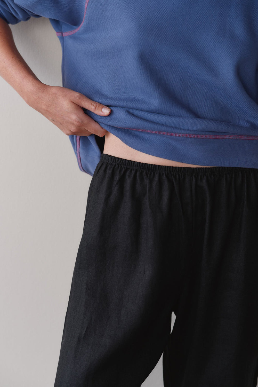 DONNI Jet Linen Simple Pant - Jet