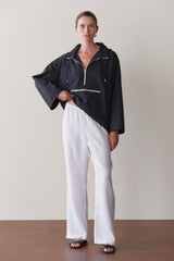 DONNI Powder Linen Simple Pant - Powder