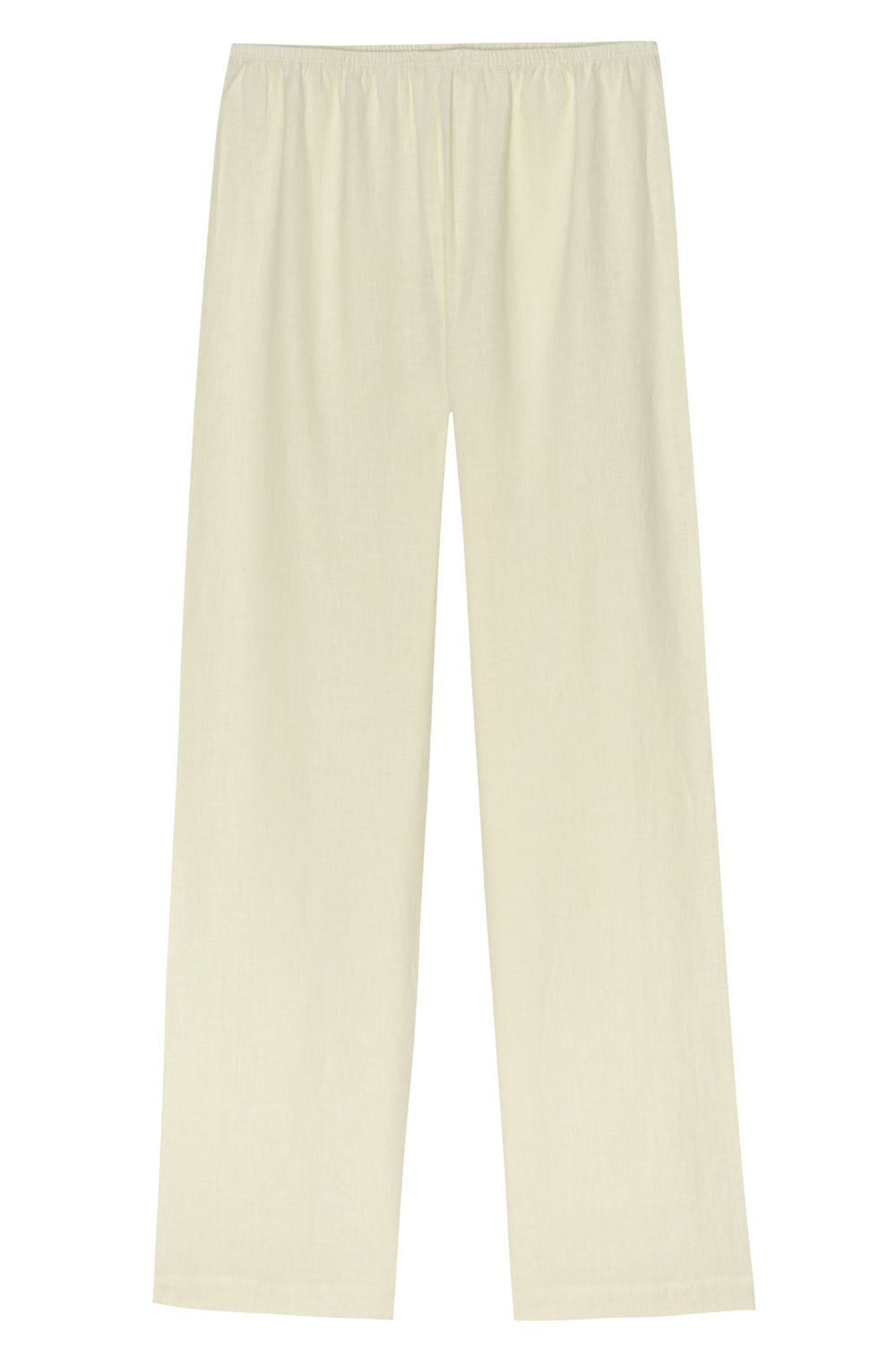 DONNI Creme Linen Simple Pant - Creme