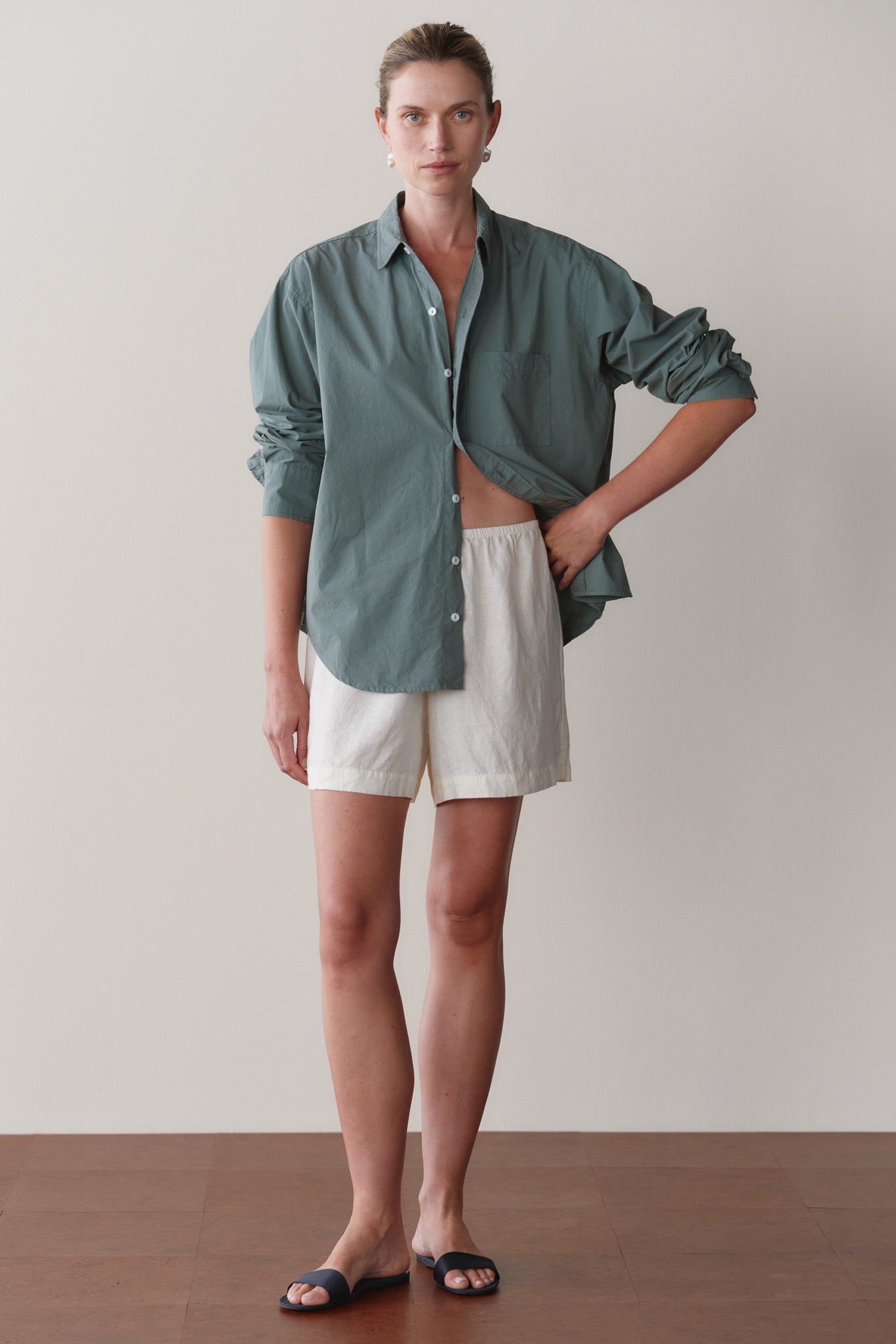 DONNI Creme Linen Short - Creme