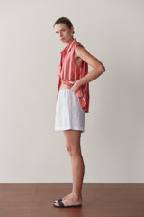 DONNI Powder Linen Short - Powder