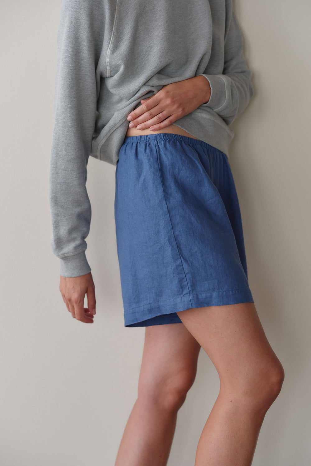 DONNI Lapis Linen Short - Lapis