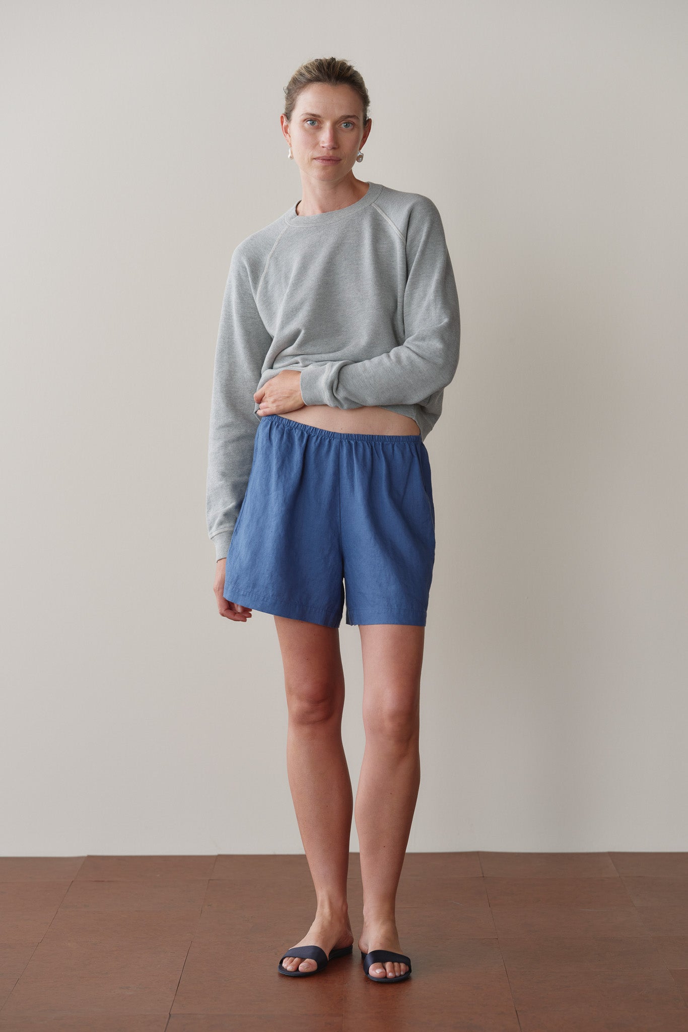 DONNI Lapis Linen Short - Lapis