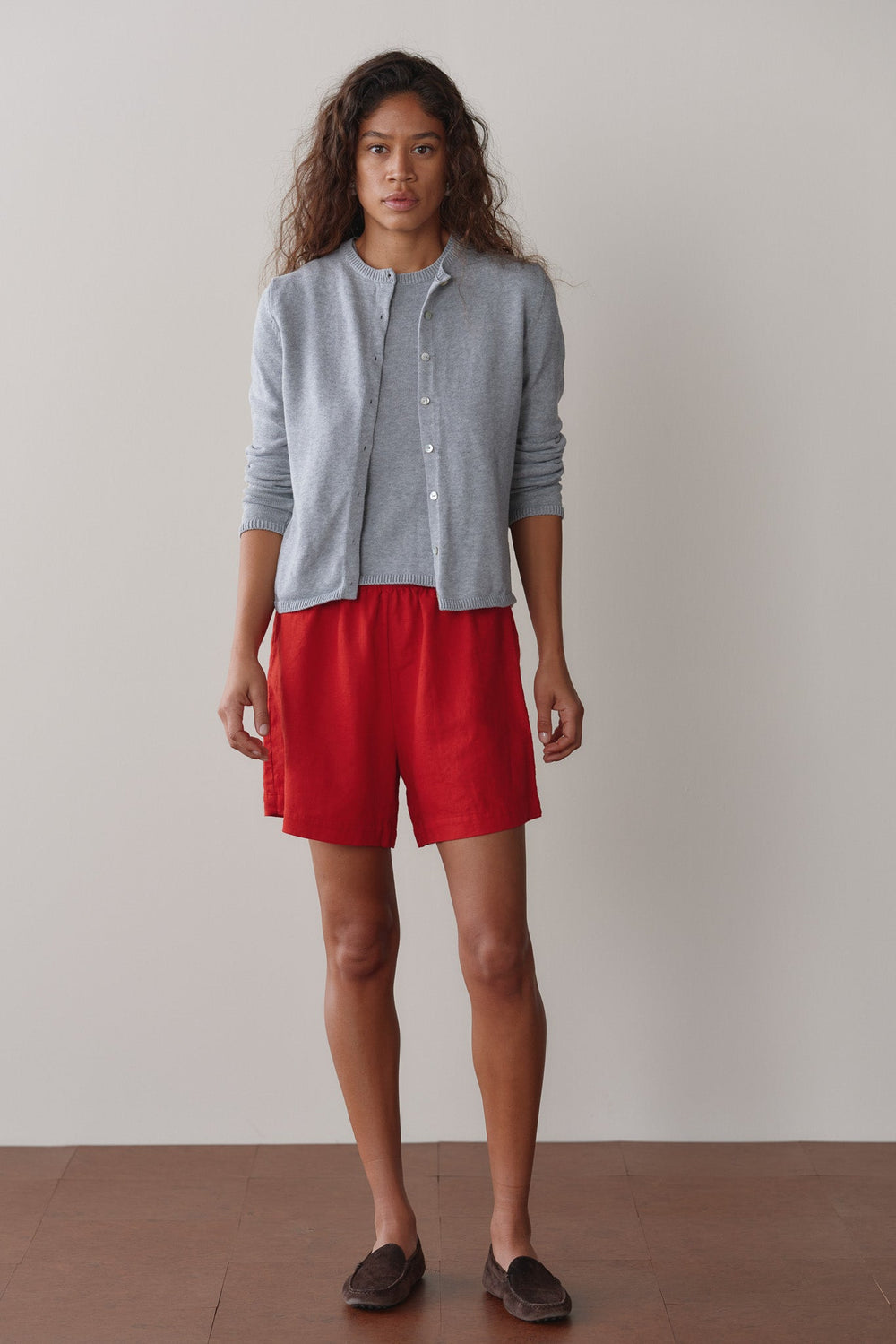 DONNI Bell Pepper Linen Short - Bell-Pepper