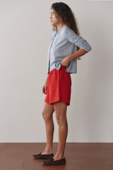 DONNI Bell Pepper Linen Short - Bell-Pepper