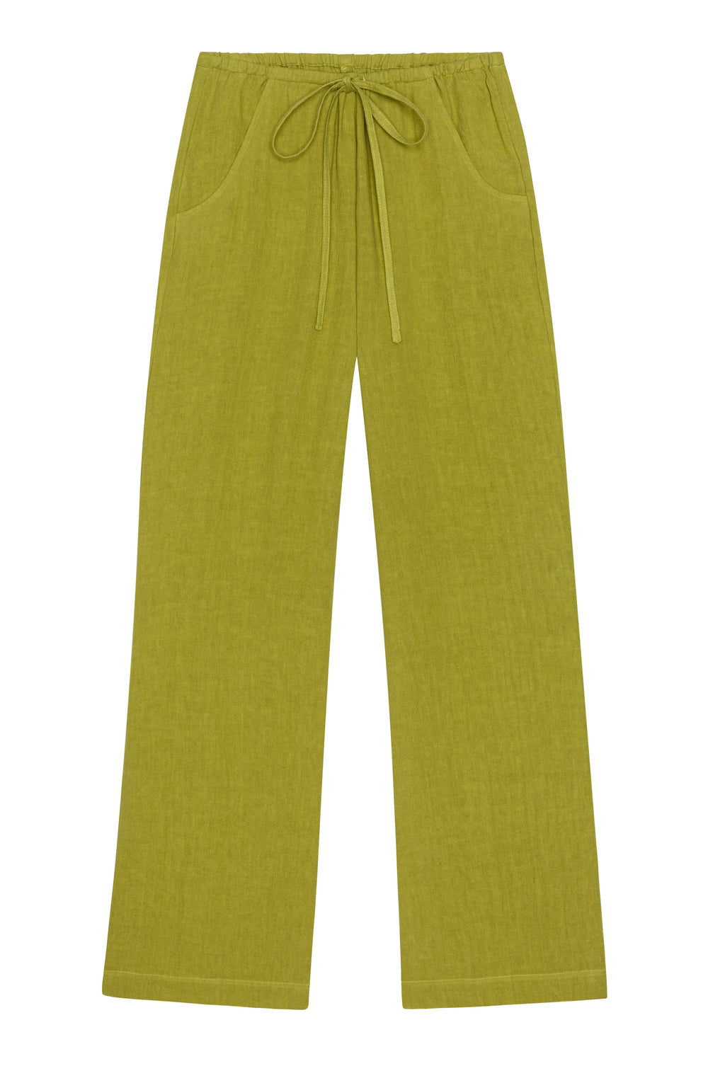 DONNI Pistachio Linen Drawstring Pant - Pistachio