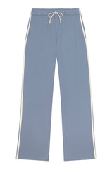 DONNI The Eco-Terry Stripe Crop Pant - Cornflower