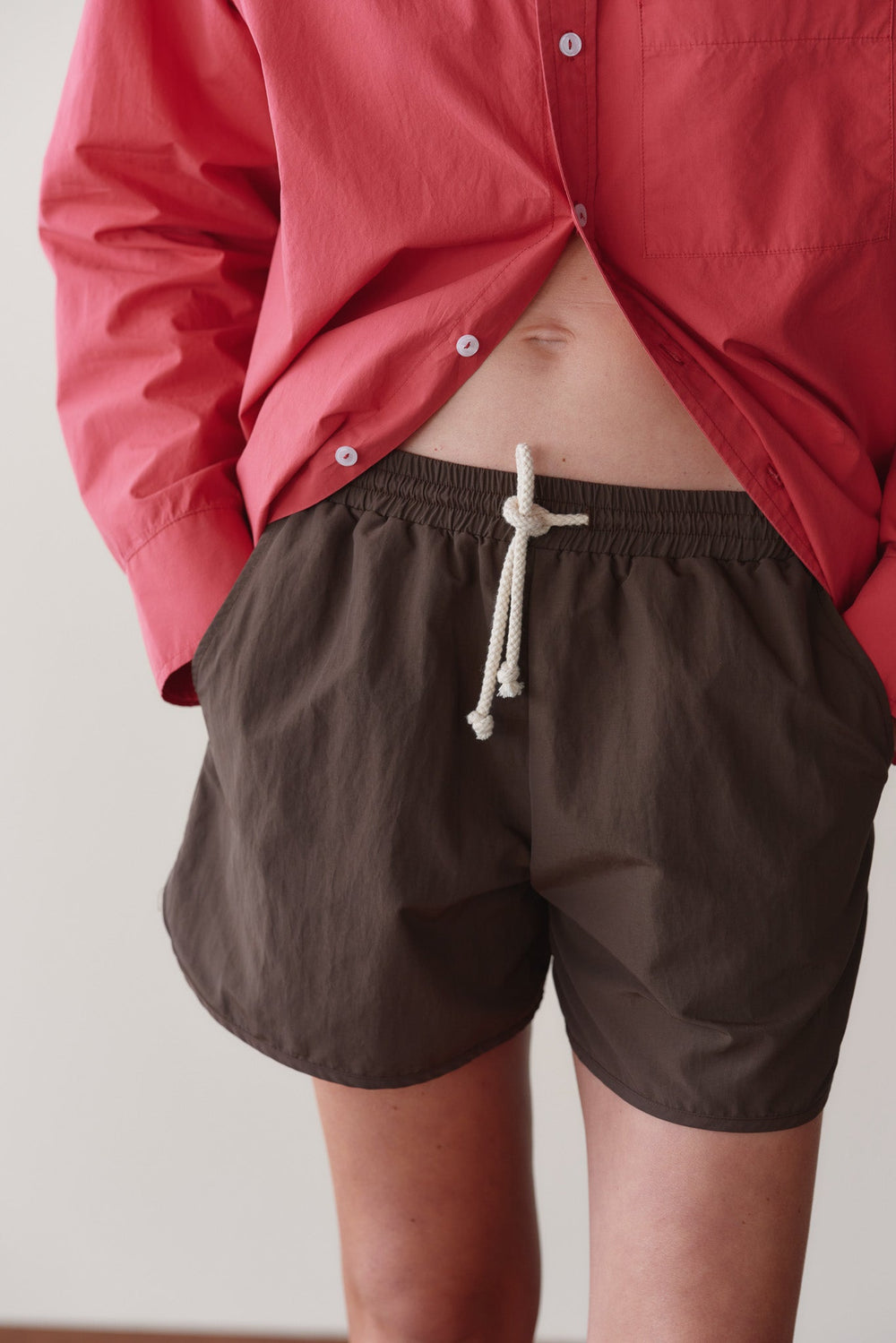 DONNI The Nylon Short - Espresso