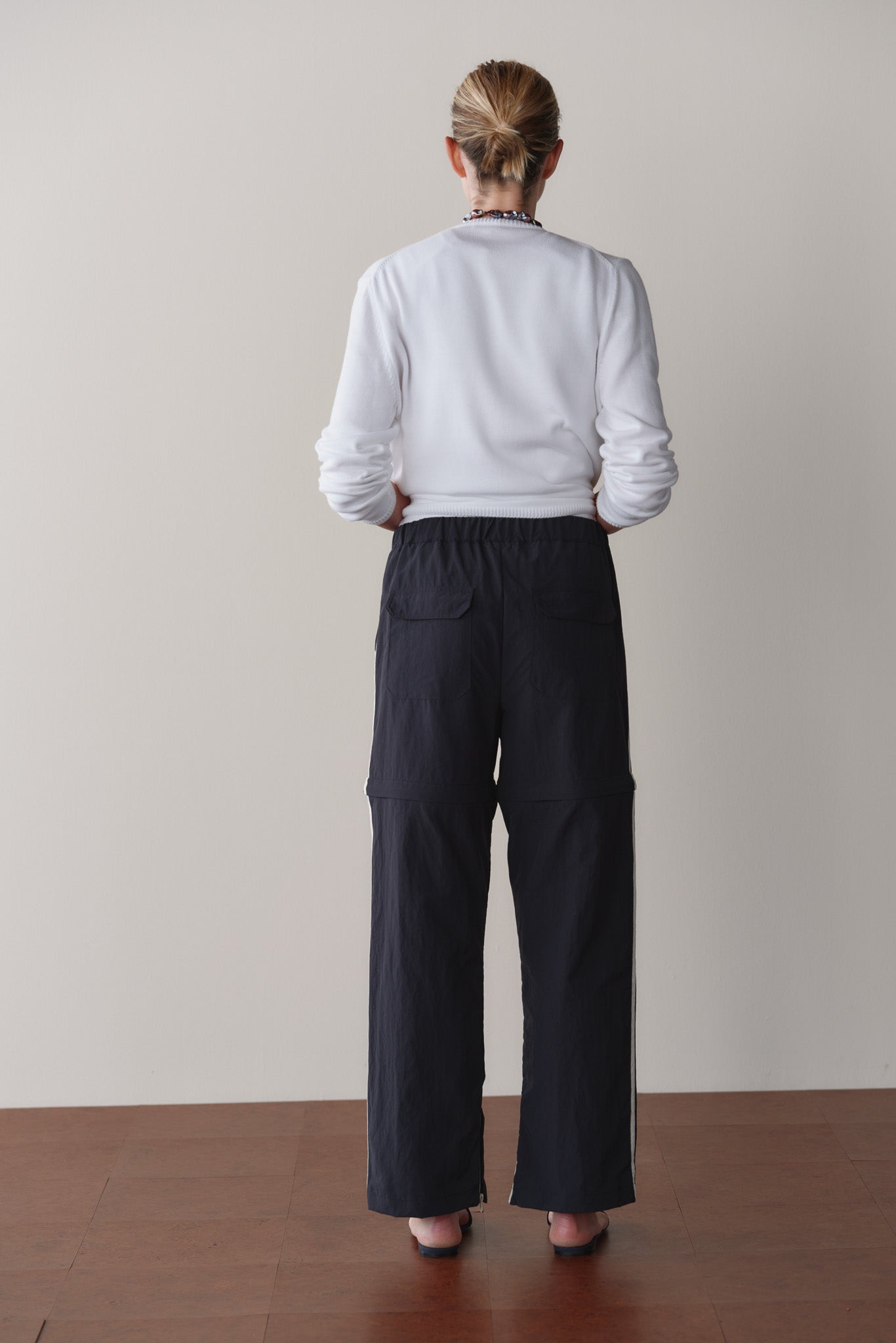 DONNI The Nylon Zip Pant - Jet