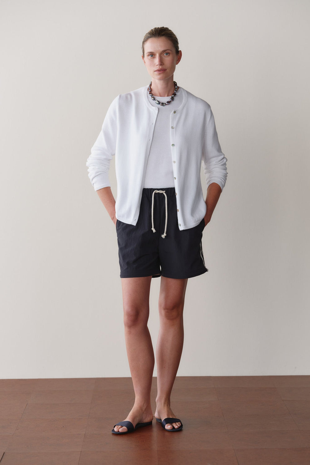 DONNI The Nylon Zip Pant - Jet