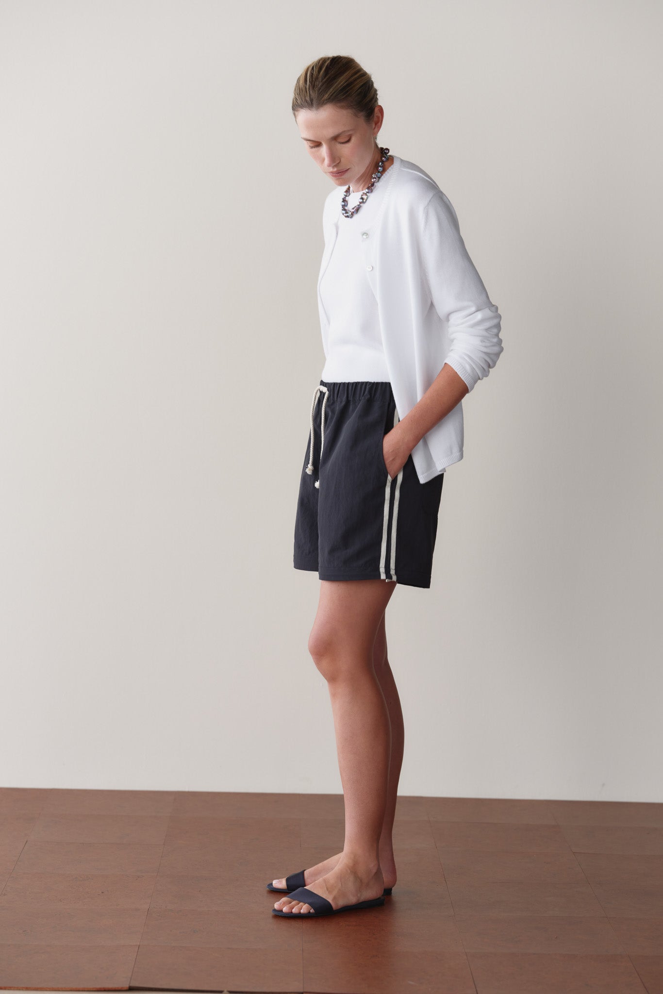 DONNI The Nylon Zip Pant - Jet