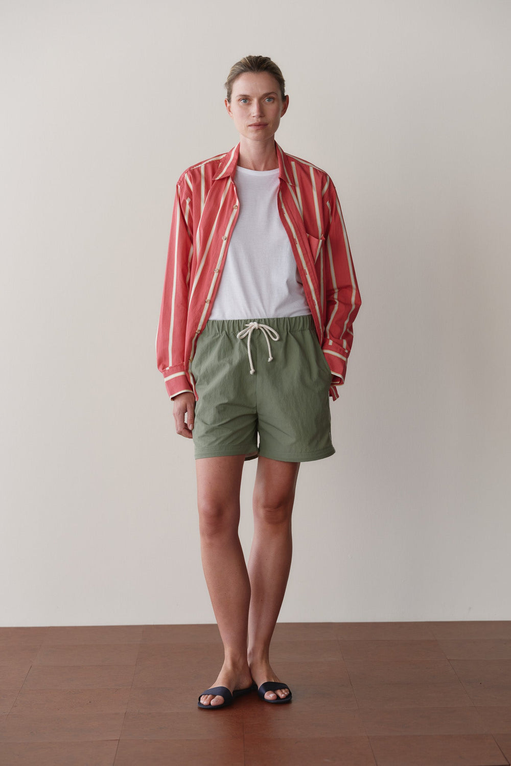 DONNI The Nylon Zip Pant - Sage