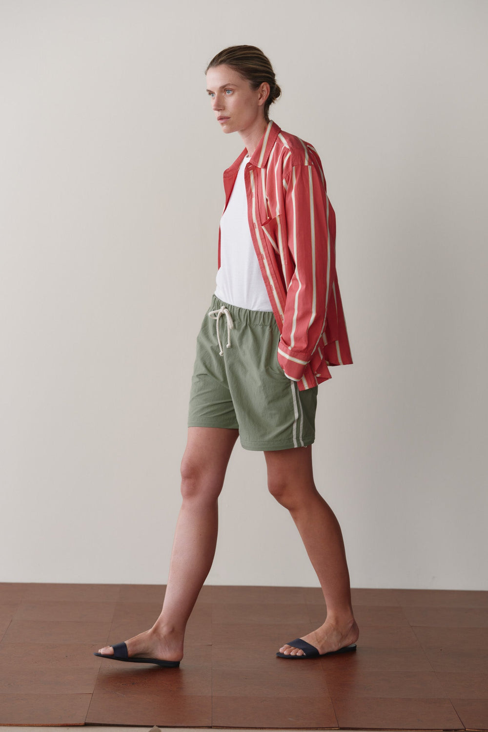 DONNI The Nylon Zip Pant - Sage