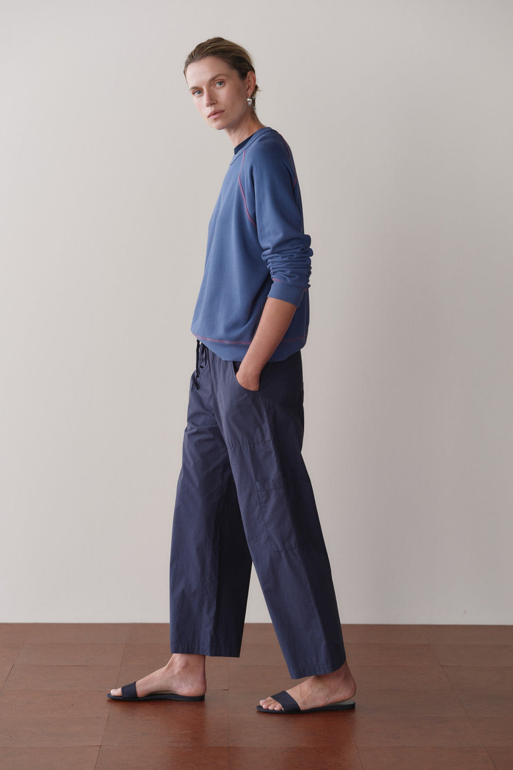 DONNI The Pop Drawstring Cargo Pant - Midnight