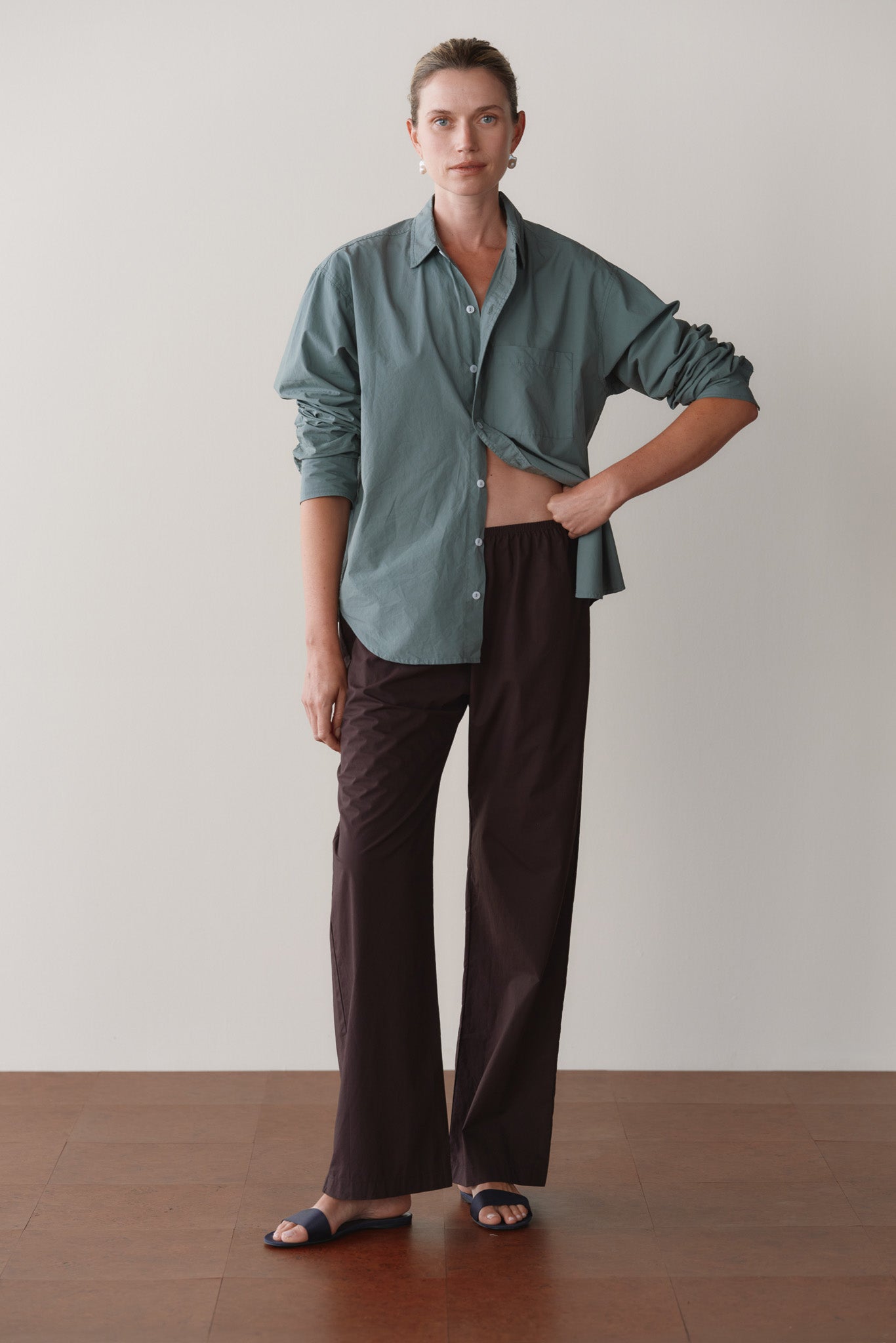 DONNI The Pop Simple Pant - Espresso