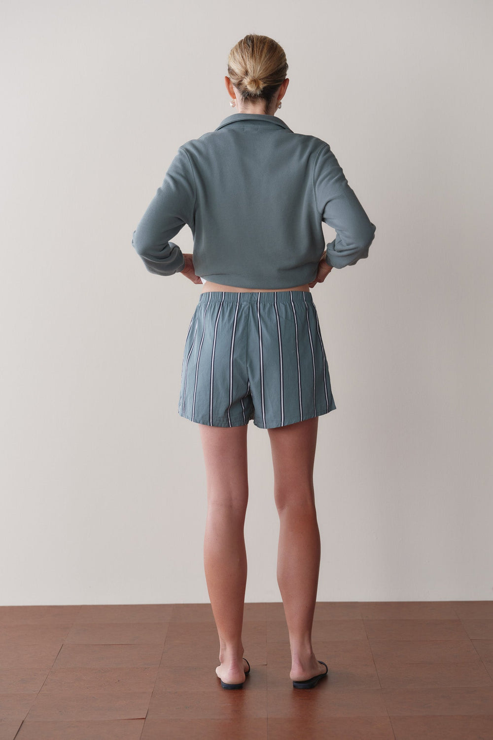 DONNI The Pop Boxer - Sage-Stripe