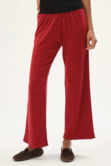 DONNI The Baby Rib Scallop Pant - Bell-Pepper