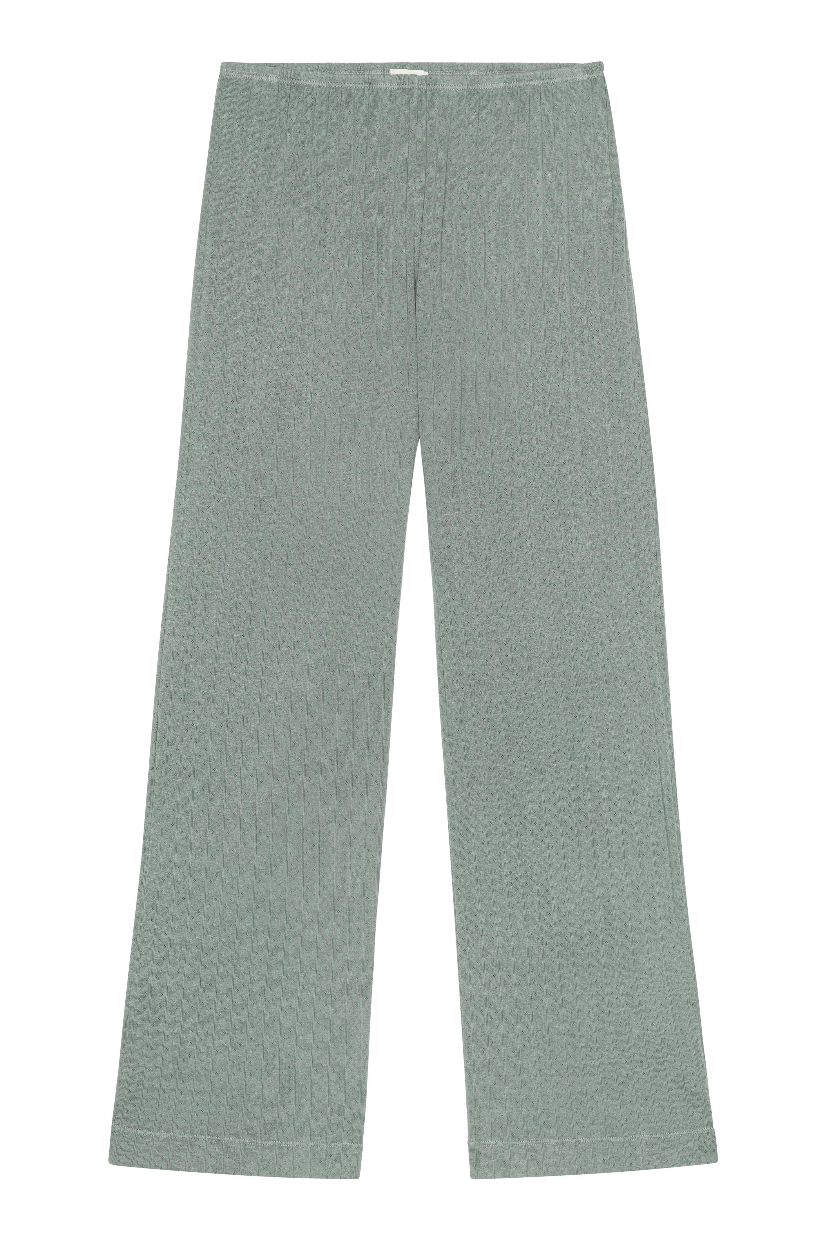 DONNI The Pointelle Simple Crop Pant - Sage