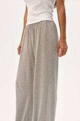 DONNI The Jersey Simple Crop Pant - Heather Grey
