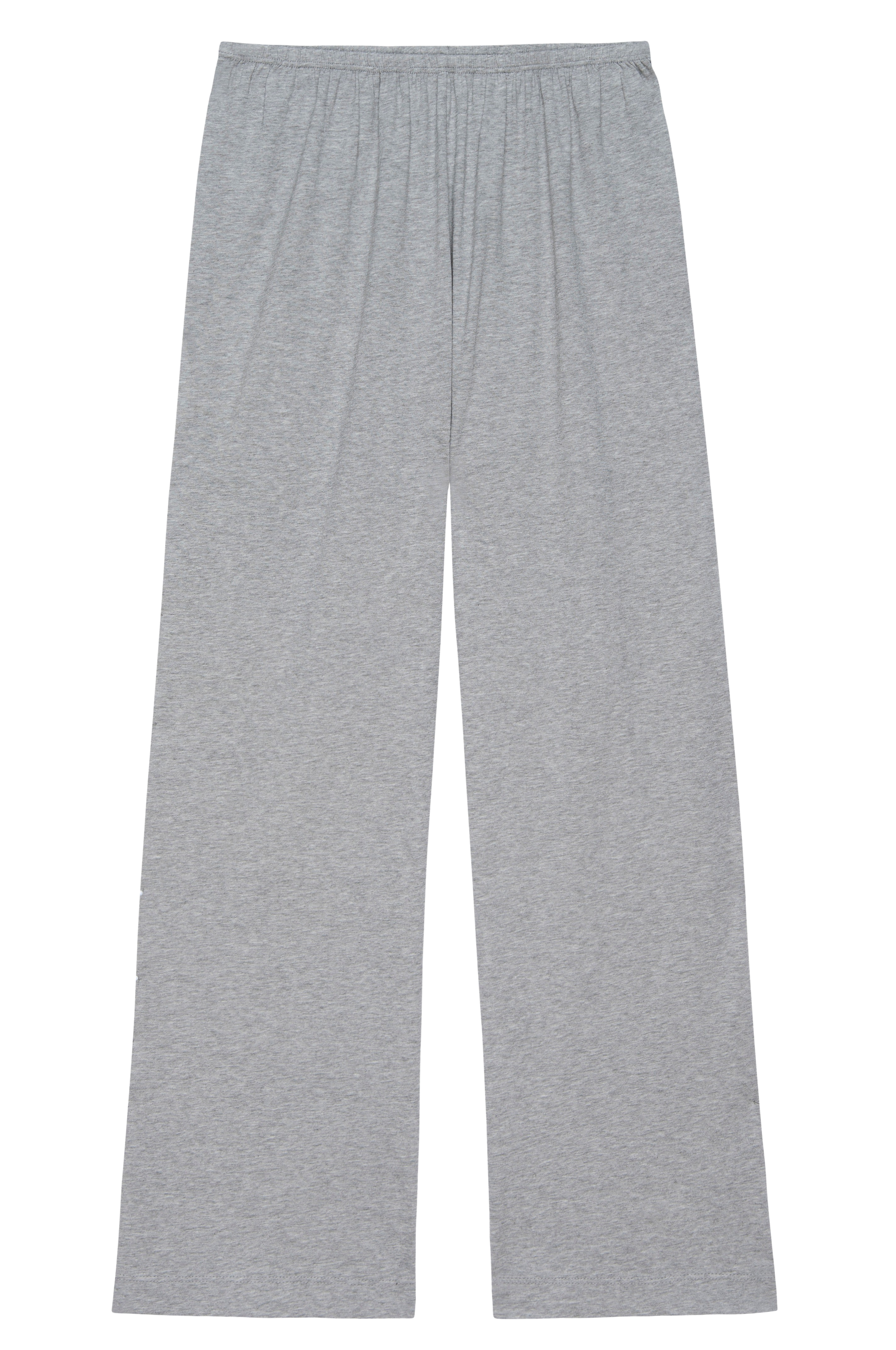 DONNI The Jersey Simple Crop Pant - Heather Grey